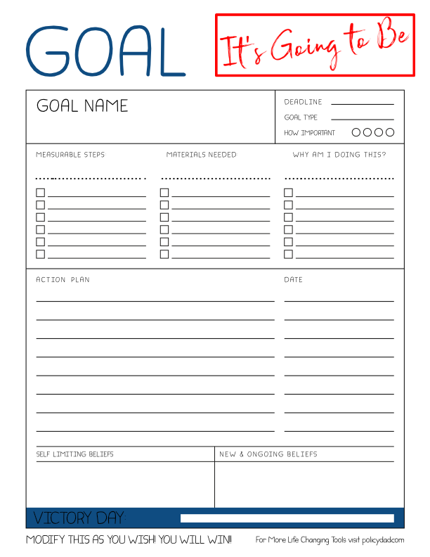 Goal Planning Worksheet